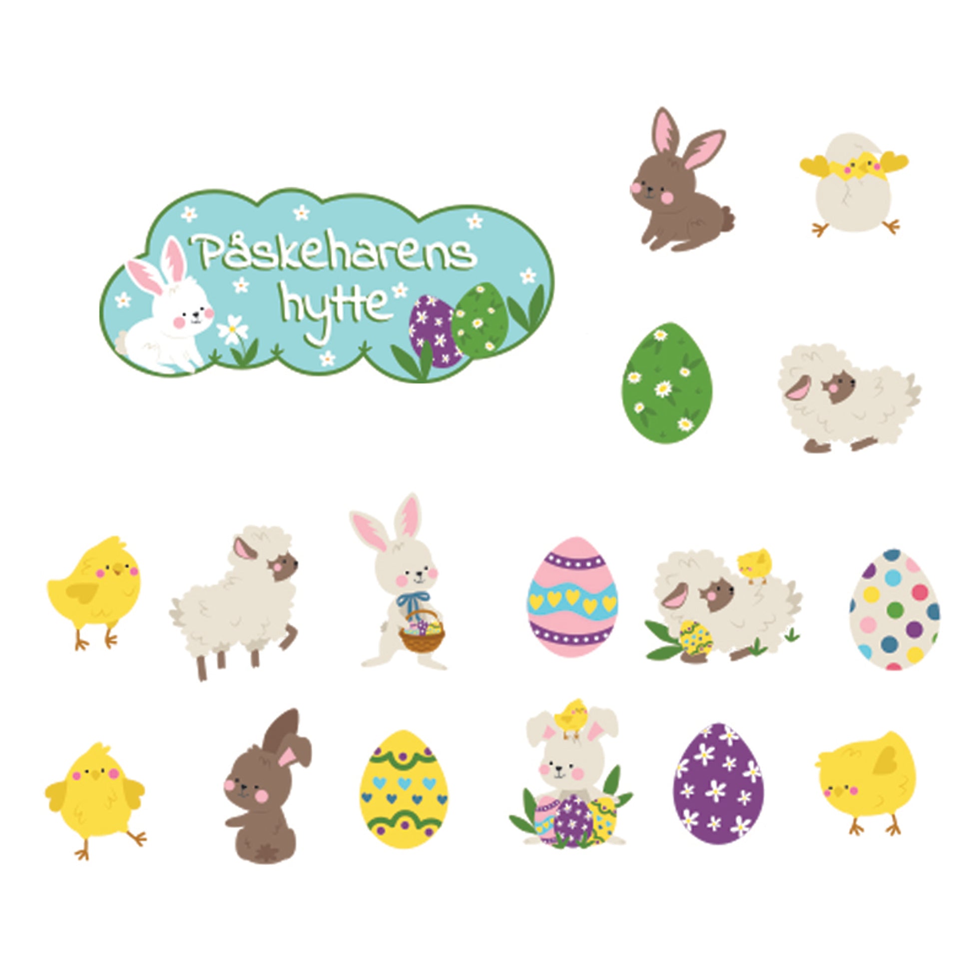 Easter playhouse decorations overiew